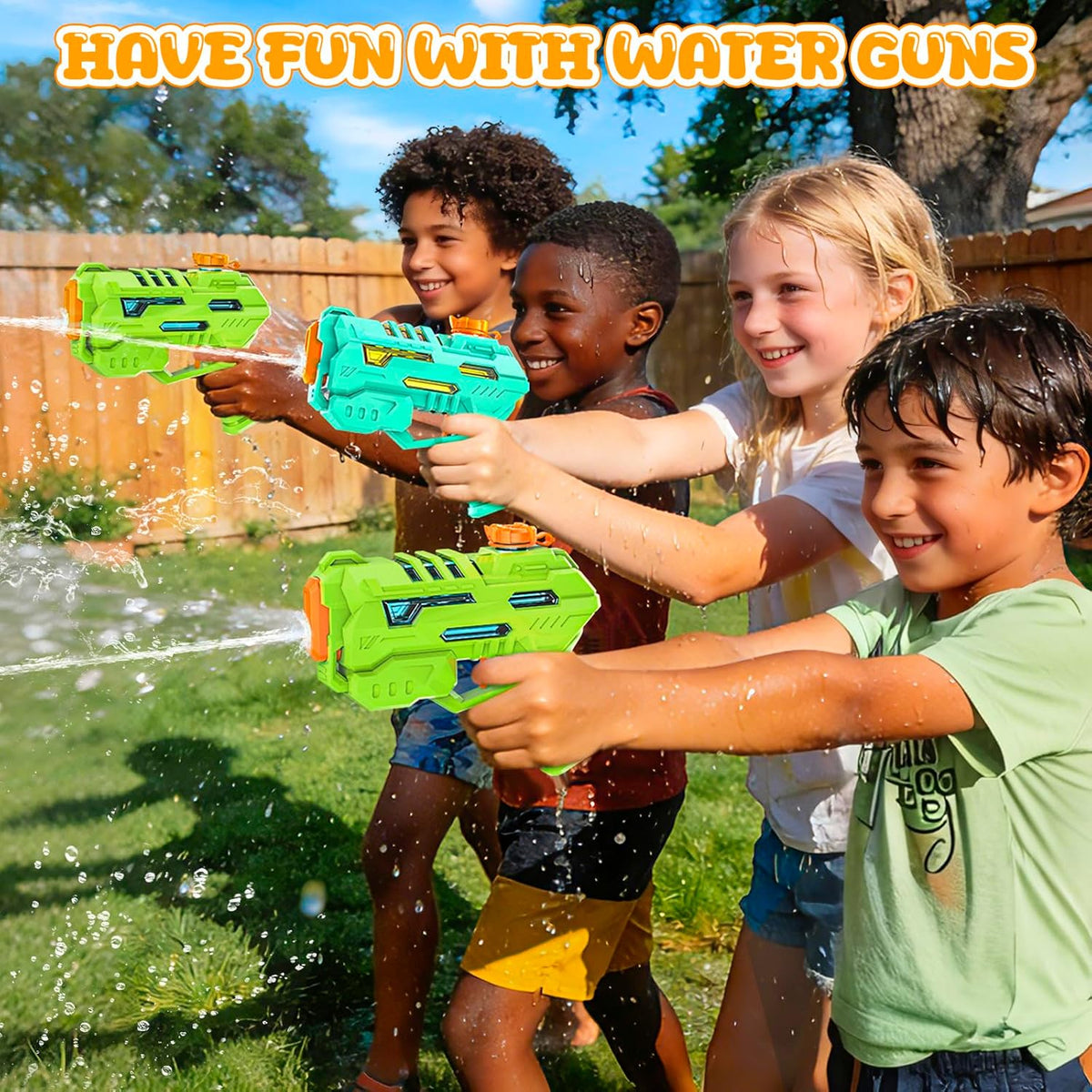 Water Gun Squirter for Kids Squirt Gun 2 Pack – Fun for Kids & Family - 2 Pack: Blue+Green - image 2