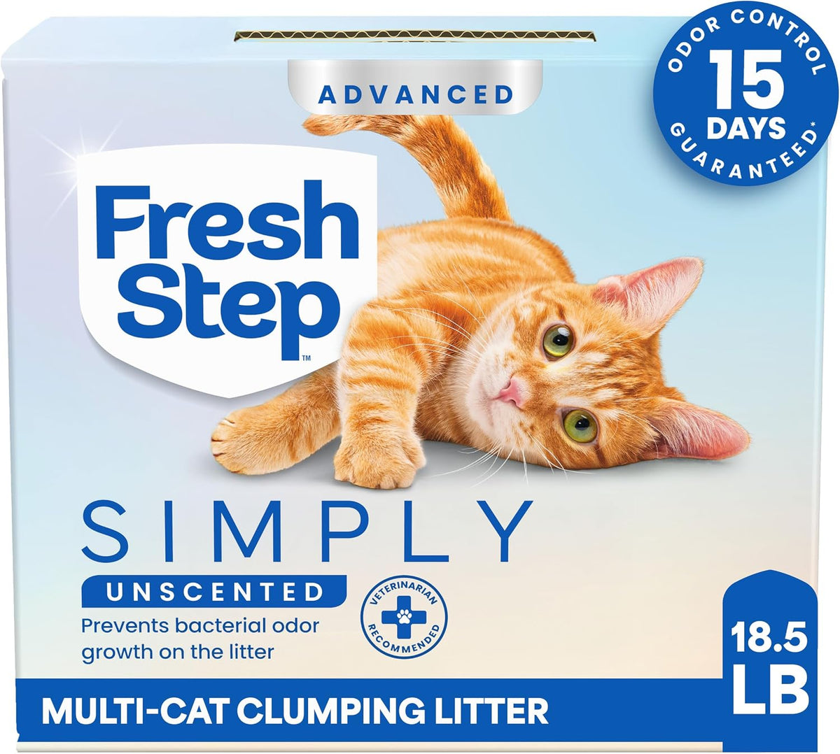 Fresh Step Advanced Simply Unscented Multi Cat Clumping Cat Litter - New! Advanced Unscented / 18.5 lb