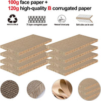 4 Packs in 1 Cat Scratch Pad with Box, Cat Scratcher Cardboard - 8 PCS - image 4