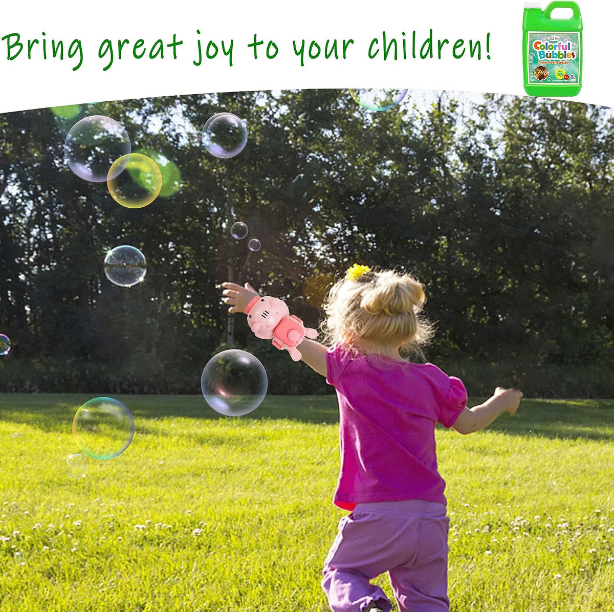 Lulu Home 33.8 OZ/1 L Concentrated Bubble Solution - Grass Green - image 4