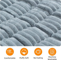 Dog Bed Mat for Car Back Seat Extenders, Washable Non-Slip Travel Cover for Back Seat - 24.8"x54", Grey