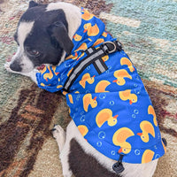 Dog Raincoats for Medium Dogs, Waterproof Rain Jacket with Hood – Essentials for Dogs - Duck Blue / M(Back 15", Chest 22.5", Neck 16") - image 2