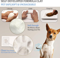 MYPAWLETS Paw Print Frame Kit, Dog/Cat Pawprints Keepsake - Grey - image 3
