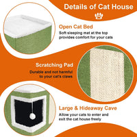 Loyareal Cat Houses for Indoor Cats - S / Green - image 4