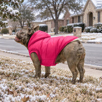 Vecomfy Warm Dog Coats with Hoodie - Medium / Pink - image 3