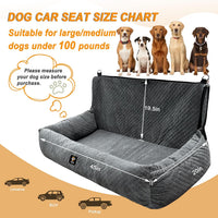 Dog Car Seat for Small Medium Dogs - Gray / Large - image 2