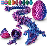 TBOLINE 12" 3D Printed Dragon Egg - Laser Violet