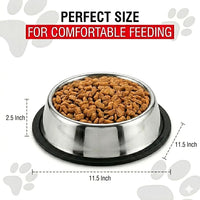 Loving Pets Stainless Steel Non-Tip Dog Bowl - 64 Ounce - image 3