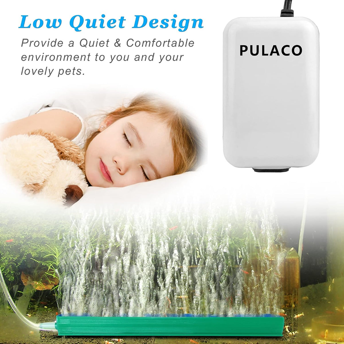Dual Outlet Aquarium Air Pump - image 2