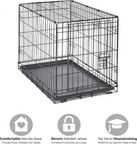 New World by Midwest 42-Inch Single Door Crate, for Large Breeds - Single Door - Black / Small (30"L) - image 3
