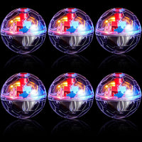 6 Pcs Cat Ball Ghost Hunting Light up Toy - Clear / 6