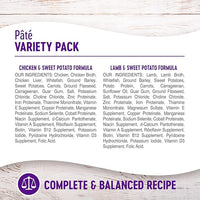 Wellness Wet Canned Dog Food, Pate Variety Pack, 12.5 Ounce Can (Pack of 6)