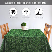 durony 2 Pieces Halloween Candy Corn Disposable Tablecloths 108 x 54 - 3 / Green Grass - image 4