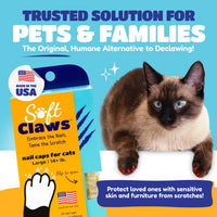 Soft Claws Nail Caps for Medium Cats, 40 Caps - Orange / Large - image 2