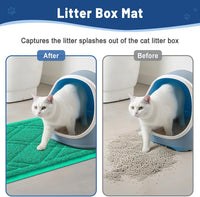 Smiry Cat Litter Box Mat 30x17 - 36x24 / Green - image 4