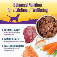 Wellness Complete Health Thick & Chunky Natural Canned Wet Dog Food, Venison & Salmon Stew, 12.5-Ounce Can (Pack of 12)