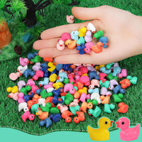 Rachan130 Pcs Mini Ducks Bulk Resin Duck Figurines for Miniature - 130 - image 3