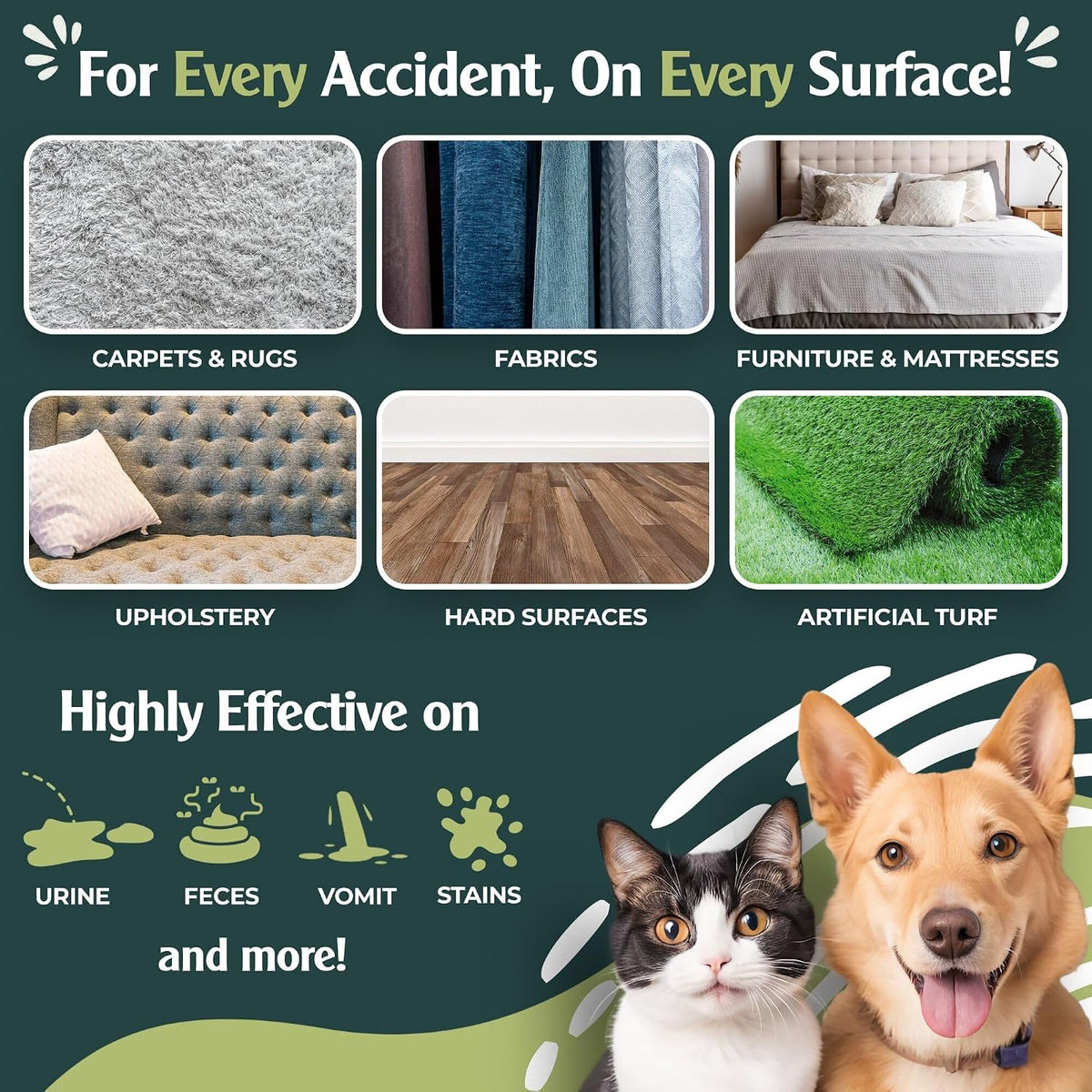 Sprinkle & Sweep: Pet Stain & Odor Enzyme Spray - 32 Fl Oz - image 3