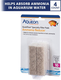 Aqueon QuietFlow LED PRO Ammonia Reducer 4 Count Filter Pads - For Model 10 / Ammonia - image 2