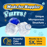 Crystal Cat Litter for Long-Lasting Odor Control, Non-Clumping - 8.6 lb / Classic - image 2