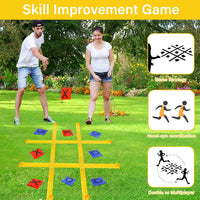 Giant Tic Tac Toe Outdoor Games for Kids Adults Family - Yellow 5 ft. * 5 ft - image 4