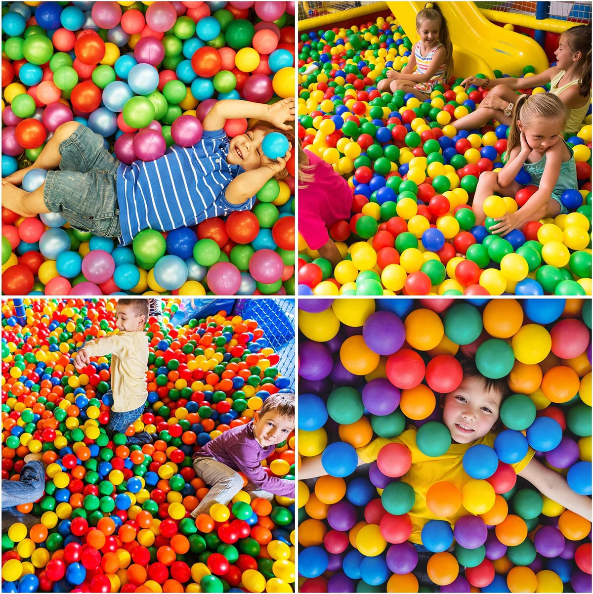 Vanland Ball Pit Balls, Plastic Playpen Balls for Babies Toddlers and Kids – Fun for Kids & Family - Bright colors / 400 Balls - image 4