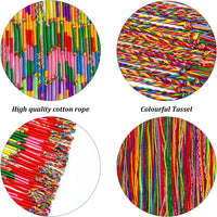 Resinta 100 Pieces Handmade Braided Bracelets Assorted Colors - Color C - image 2