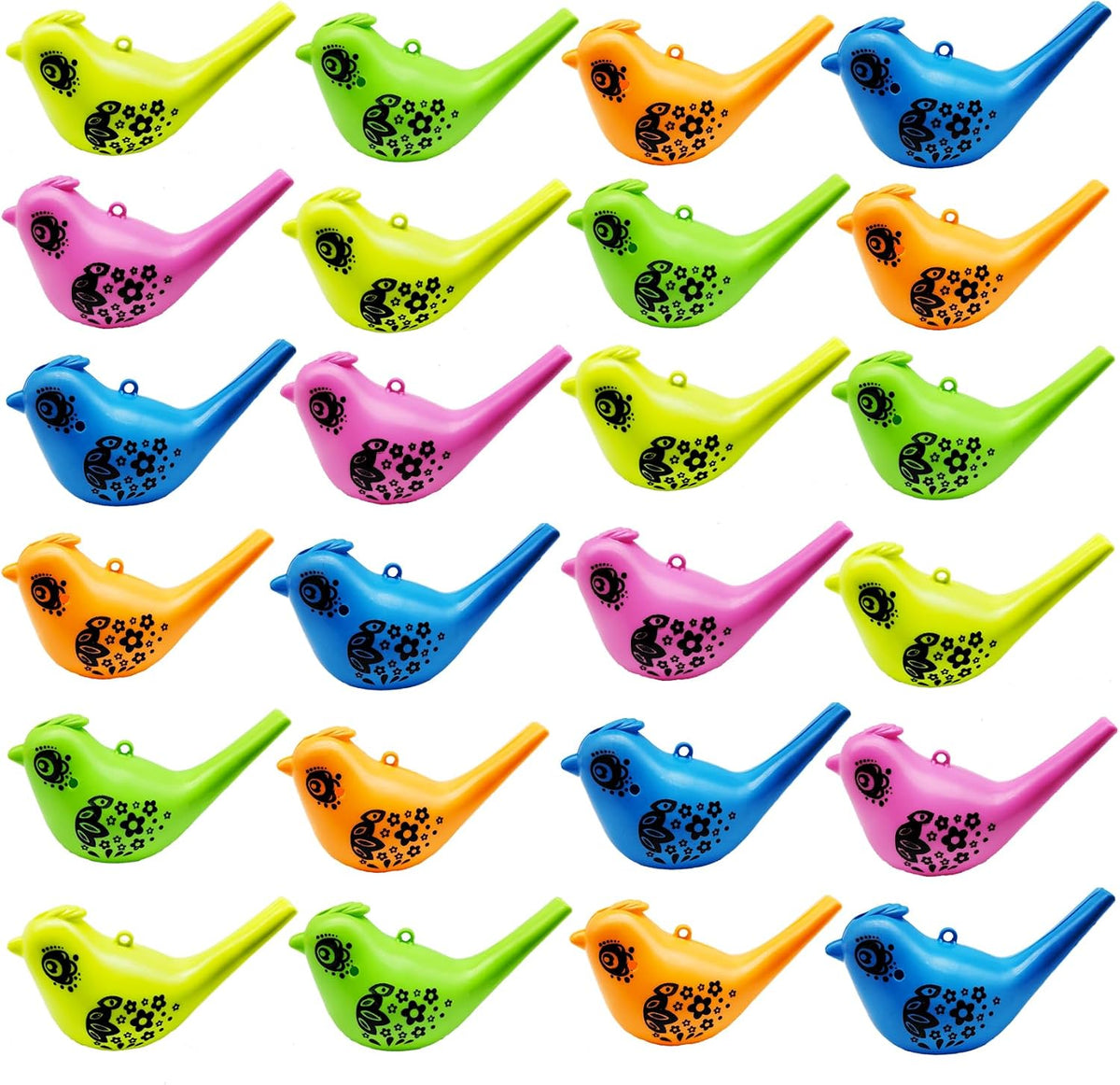 24 Pcs Bird Water Whistle Party Whistles for Kids Novelty Water