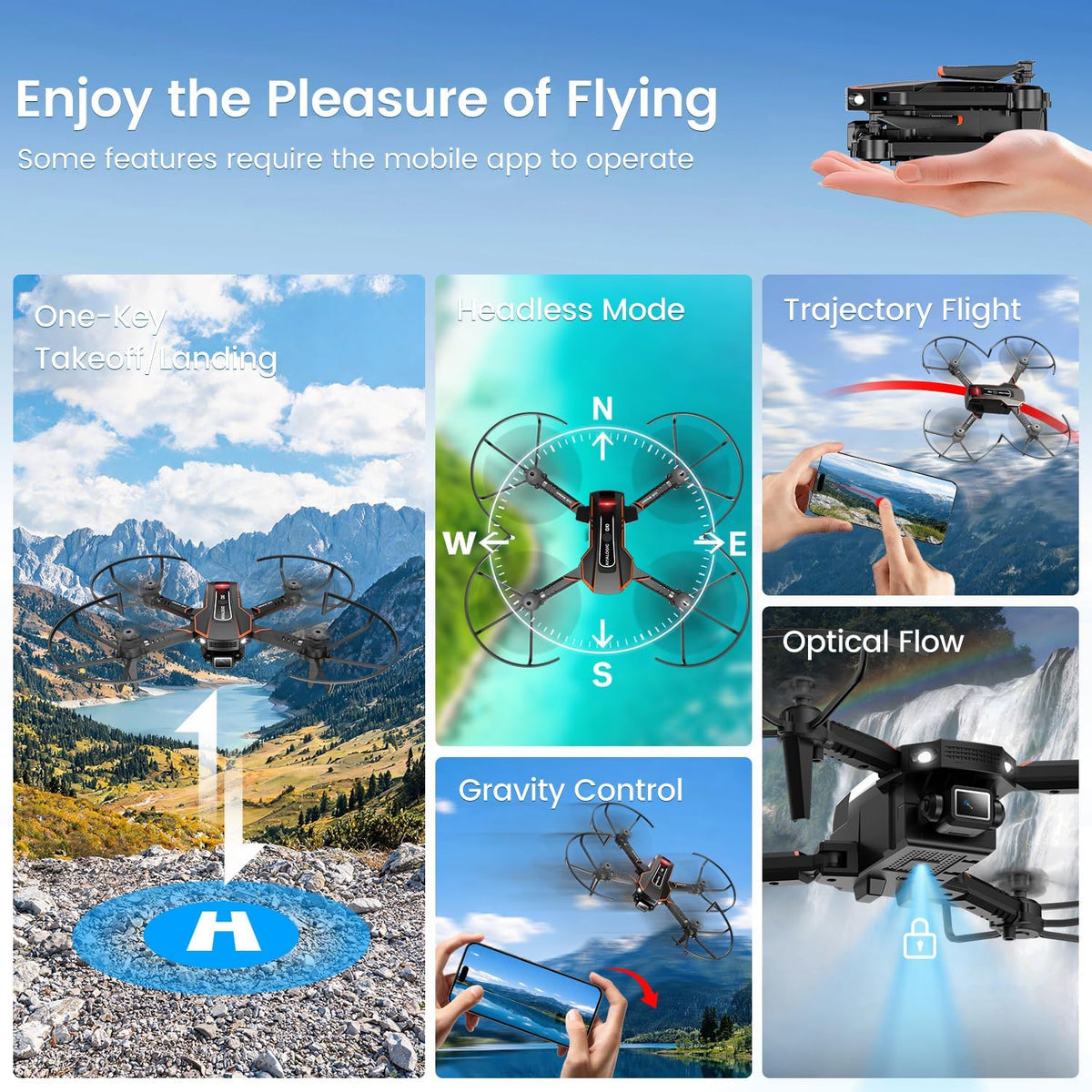 AVIALOGIC Mini Drone with Camera for Kids - Jet Black - image 3