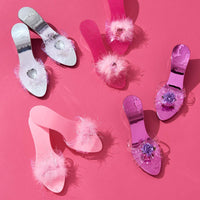 Expressions Toddler Girls Kids 4 Pack Dress Up Royalty Shoes - image 4