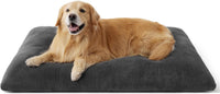 Bedsure Washable XL Dog Bed for Crate, Comfort Fluffy Pet Pillow - 47"L x 29"W x 3"Th (XXL-Crate) / Dark Gray
