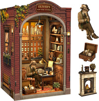 Fsolis Book Nook Kit Booknook Bookshop - Cat Oliver’s Study