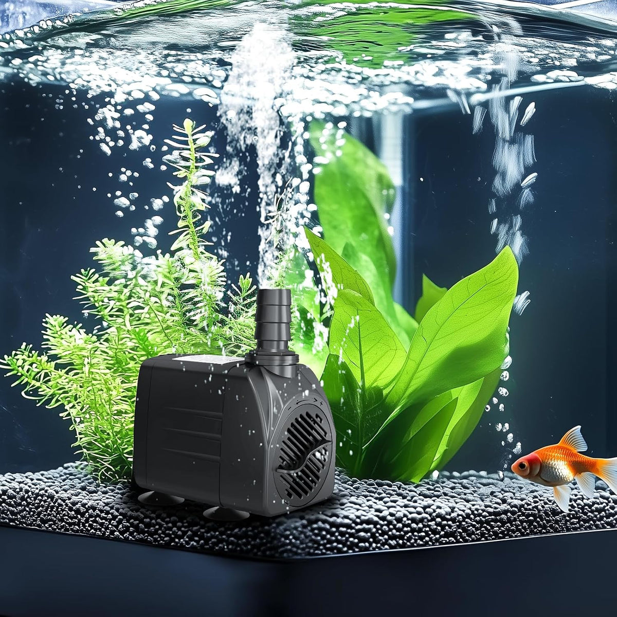 GROWNEER 550GPH Submersible Pump 30W Fountain Aquarium Water Pump – Essentials for Fish - 550 GPH - image 2