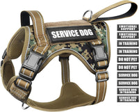 WINSEE Tactical Dog Harness - Large / Forest Camo