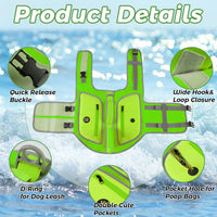 Dog Life Vests for Boating and Swimming, Dog Life Jacket – Essentials for Dogs - LightGreen / Medium - image 4