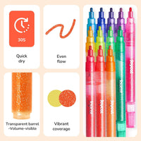 JoyCat 10 Color Changing Markers for Kids Ages 4-8 - Glitter Markers - image 2