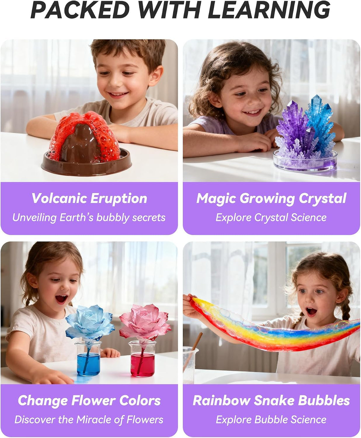 Melican 60+ Science Experiment Kit for Kids Ages 4 5 6 7 8+ – Fun for Kids & Family - image 3
