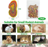 Fhiny Rabbit Chew Toys Mixed Forage Beetroot Carrot and Pumpkin Bunny Treats for Hamsters Guinea Pigs Chinchillas and Other Small Rodents Teeth Grinding (0.29lb/130g)