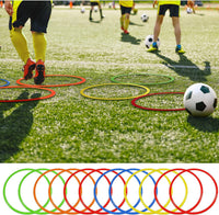 Libima 12 flat 15.8 inch exercise hoops in yellow, green, orange, blue and red - view 5