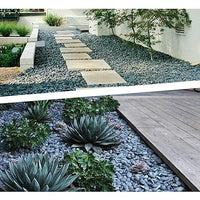 45 LB Mexican Beach Pebbles, 0.4-1 Inch Natural Unpolished Bulk Rocks, Decorative River Rocks for Landscaping Garden Paving Plant, Rocks for Walkways and Outdoor Decorative Stone, Grey