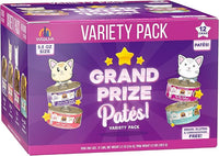 Weruva Wet Cat Food, Grand Prize Patés Variety Pack, 5.5oz Can, Pack of 12
