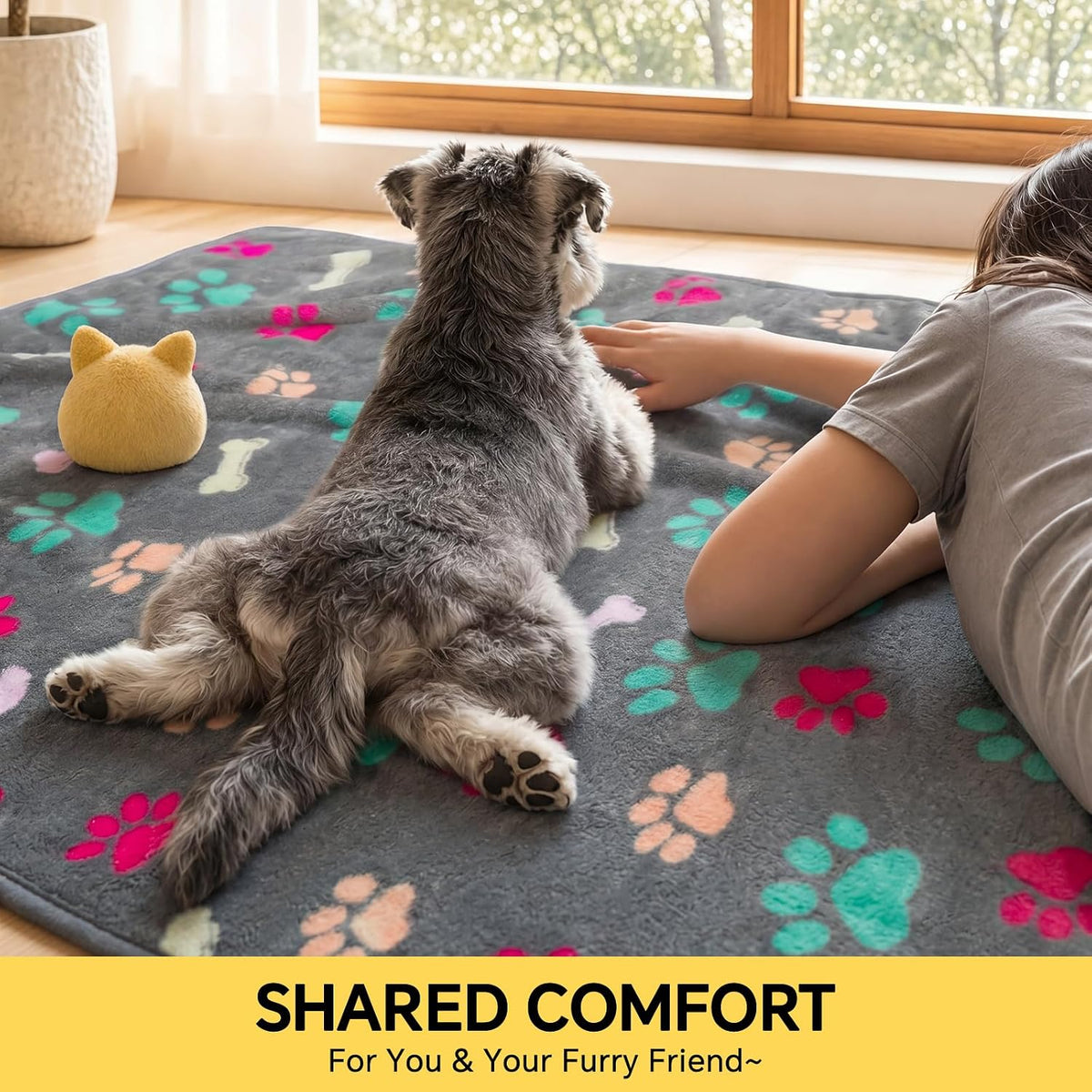 Luciphia 1 Pack 3 Blankets Fluffy Premium Fleece Pet Blanket Flannel - 23x16 inch (Pack of 3) / Bone - image 4