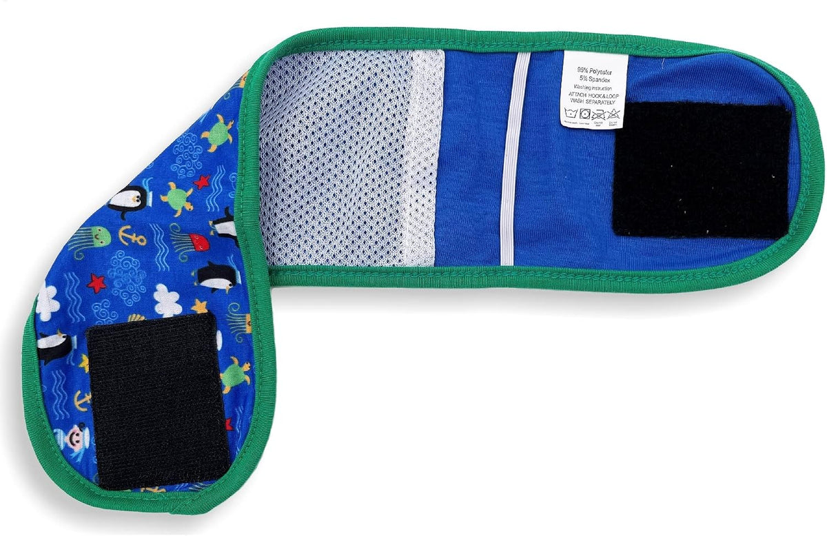 Pack of 3 Dog Belly Band Puppy Diapers Male Boy Belly Wrap Reusable - L: Waist 15" - 17" / Pack of 3 - Green Trim - image 4
