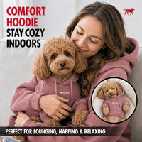 Tuff Pupper Dog Hoodie, Premium Quality Insulated Fabric - Dusty Pink / X-Large (60-80 lbs) - image 4
