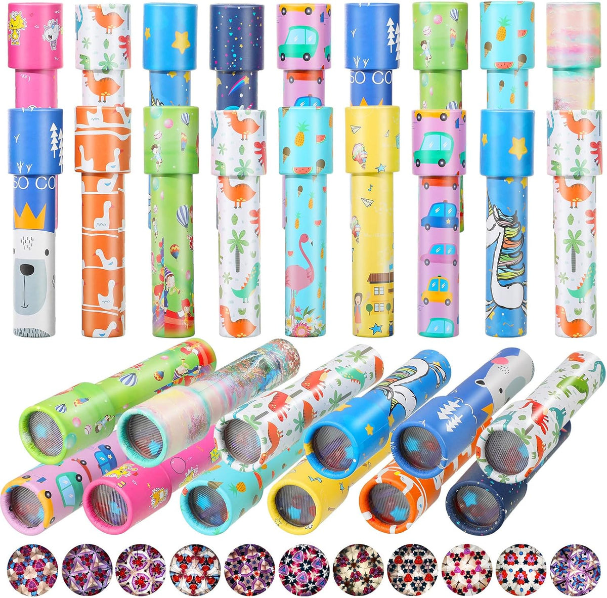 Chivao 30 Pcs Classic Kaleidoscope for Kids Party Favors - Cute Style