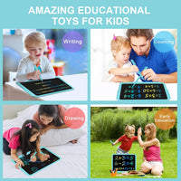 FLUESTON LCD Writing Tablet for Kids - 13"W x 9.8"H / Delightful Dolphin Blue - image 4