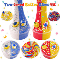 LAWOHO 18 pack butter slime kit for girls with slime add-ins and charms - view 20