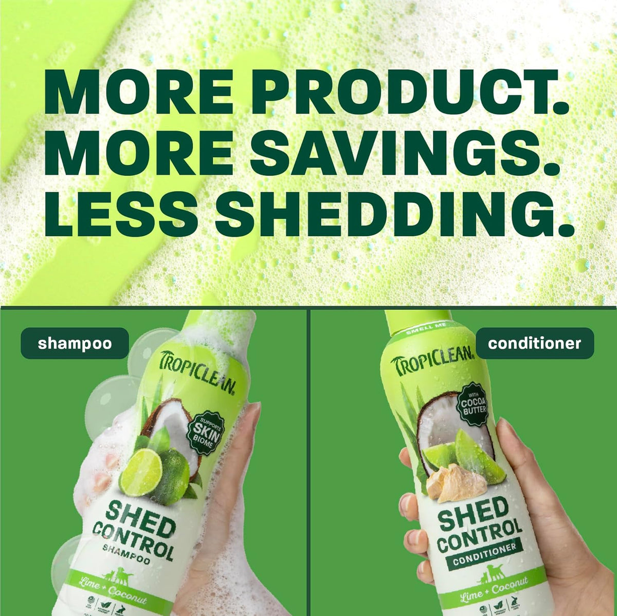 TropiClean Deshedding Dog Shampoo and Conditioner Set - image 3