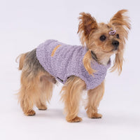 Fitwarm 2 Pack Striped Fleece Dog Sweater - Large / Pink-Lavender - image 4