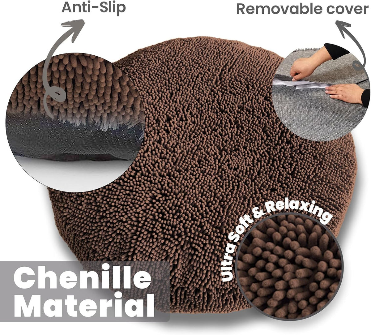 Muddy Mat Cloud K-9 Dog Beds for Small Dogs & Cats - Large (40''X40'') / Chocolate Brown - image 2